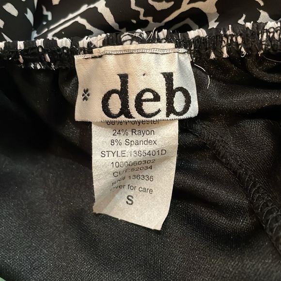 Deb Small green and black Aztec print strapless sundress with bow in back - Picture 4 of 4